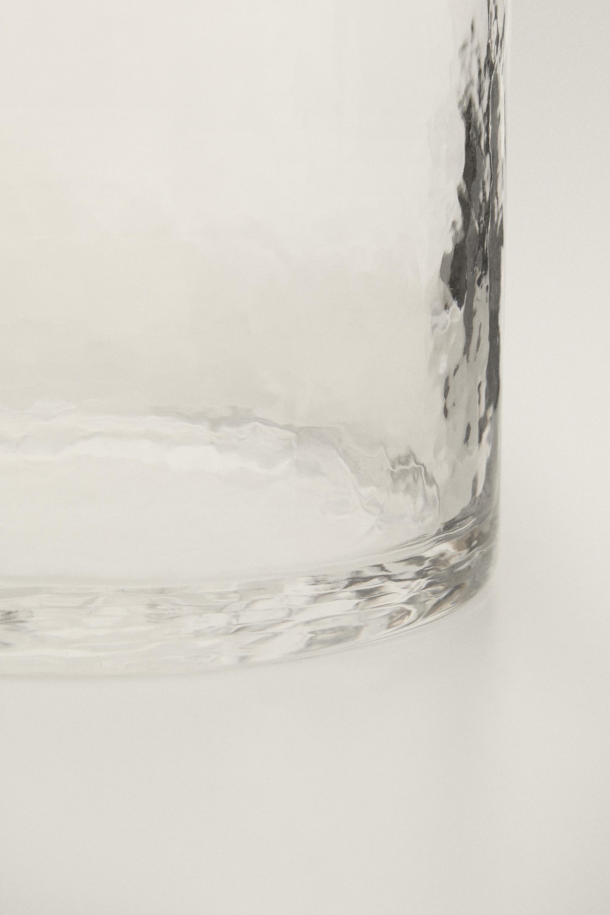 HAMMERED GLASS TUMBLER